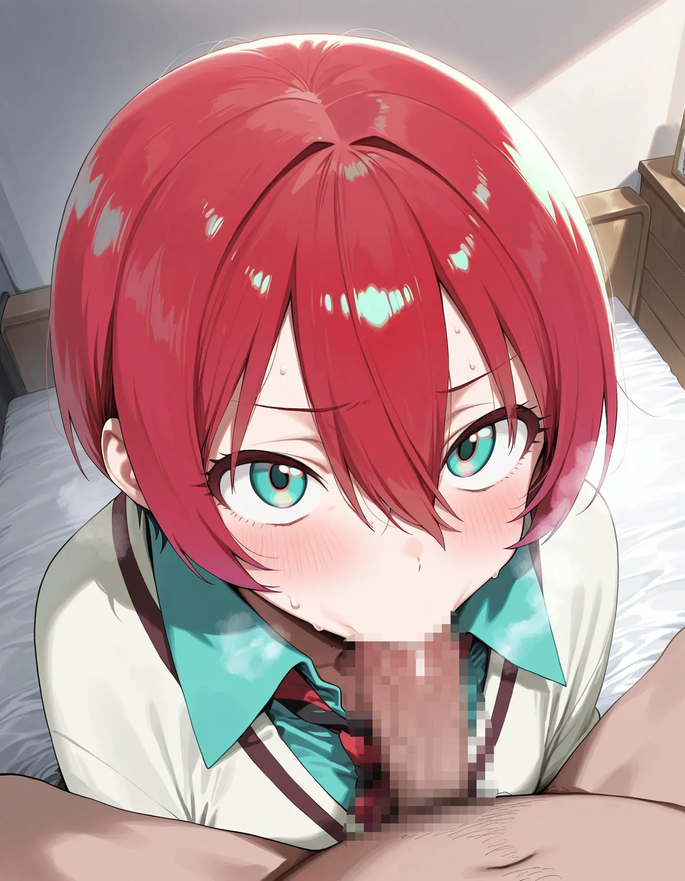 おじさんとマ◯ュのラブラブSEX