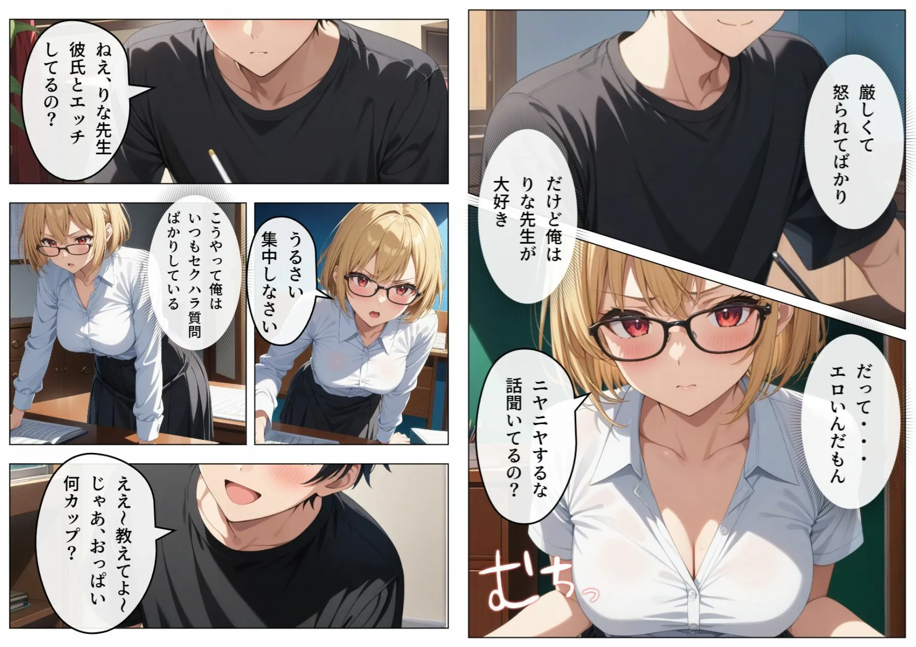 巨乳眼鏡家庭教師 快楽堕ちしたので中出ししてあげた
