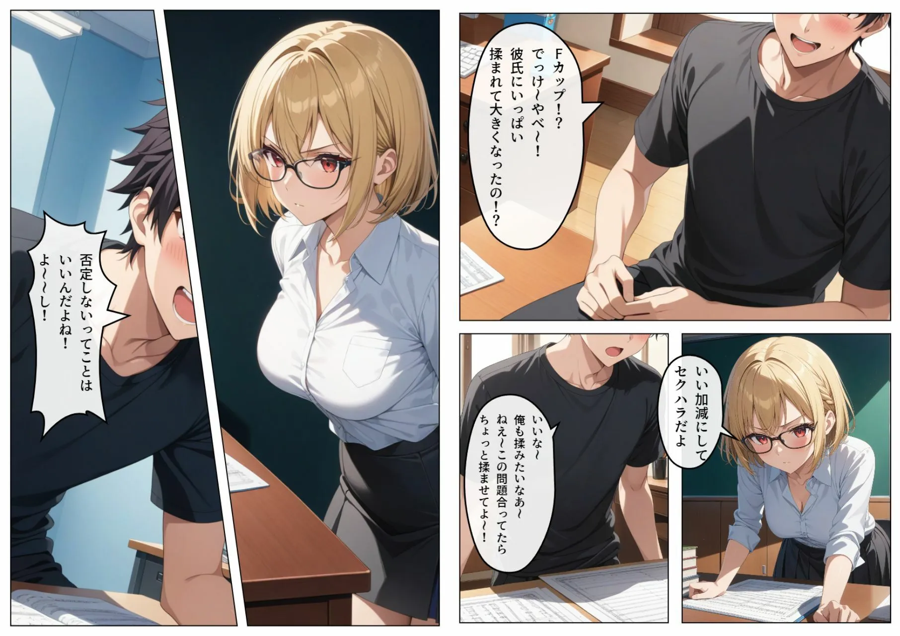 巨乳眼鏡家庭教師 快楽堕ちしたので中出ししてあげた