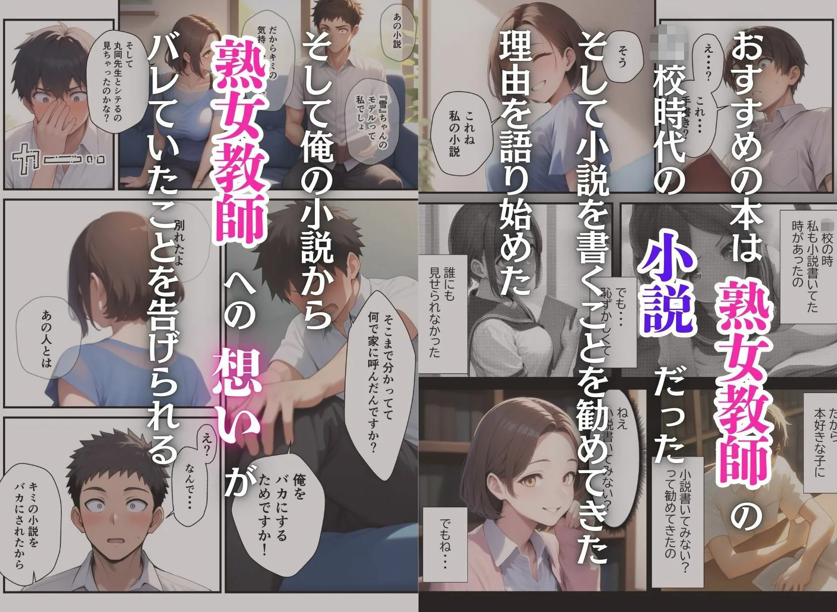 憧れのむちむち熟女教師と特別課外セックスで童貞卒業