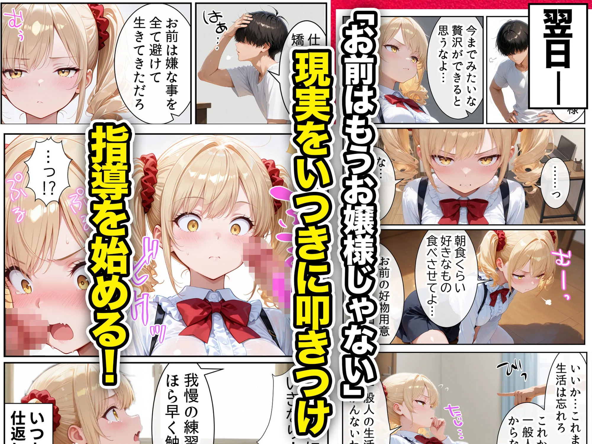 庶民をバカにしてた没落令嬢の幼馴染を俺だけのメイドに調教した話〜前編〜