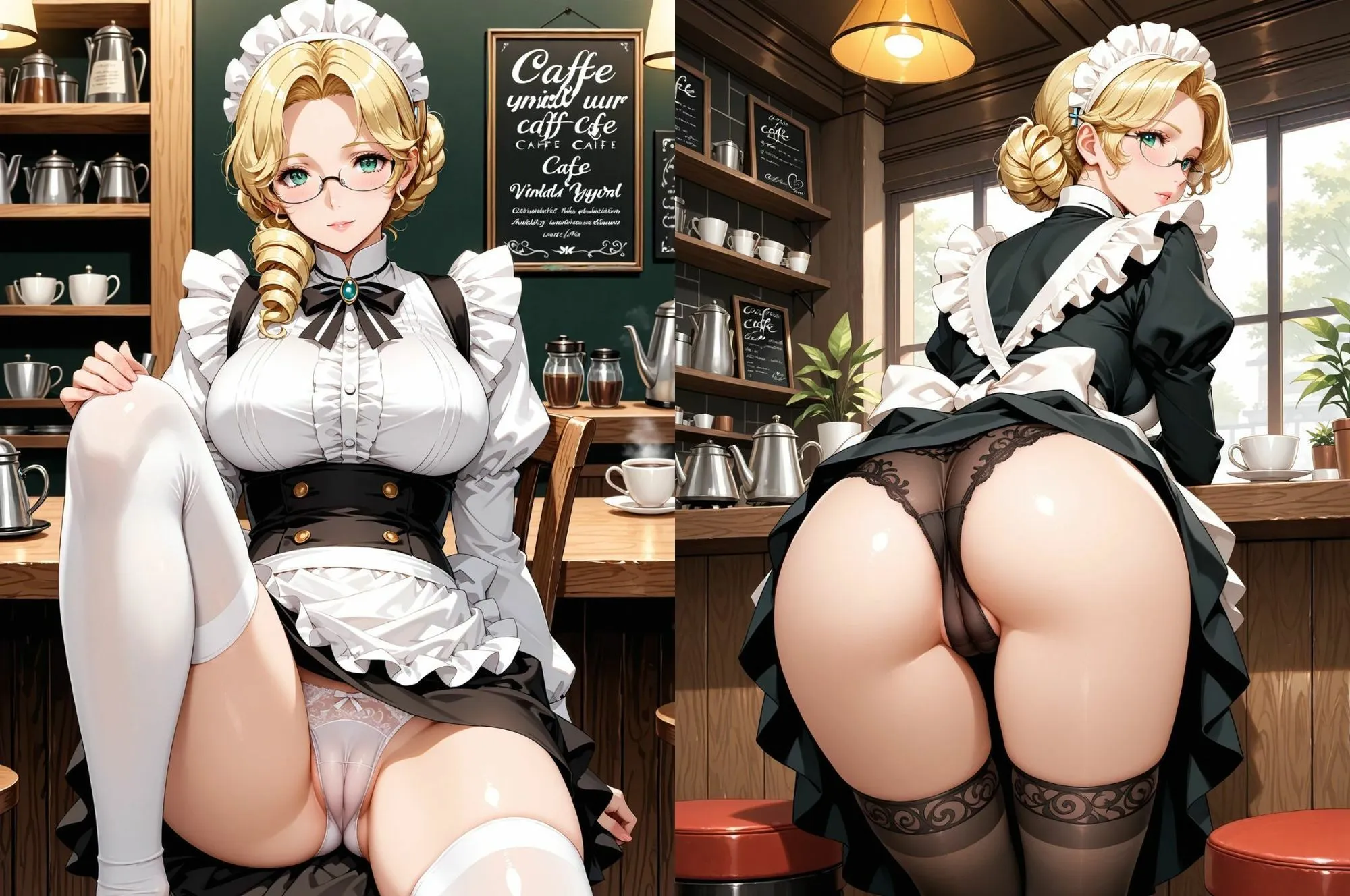 PANTY FETISH メイドカフェでパンティ見放題（はーと）
